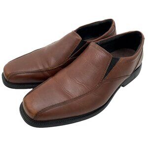 Bostonian Flexlite Men's Brown Size 10 Wide Loafers Leather Upper Shoes